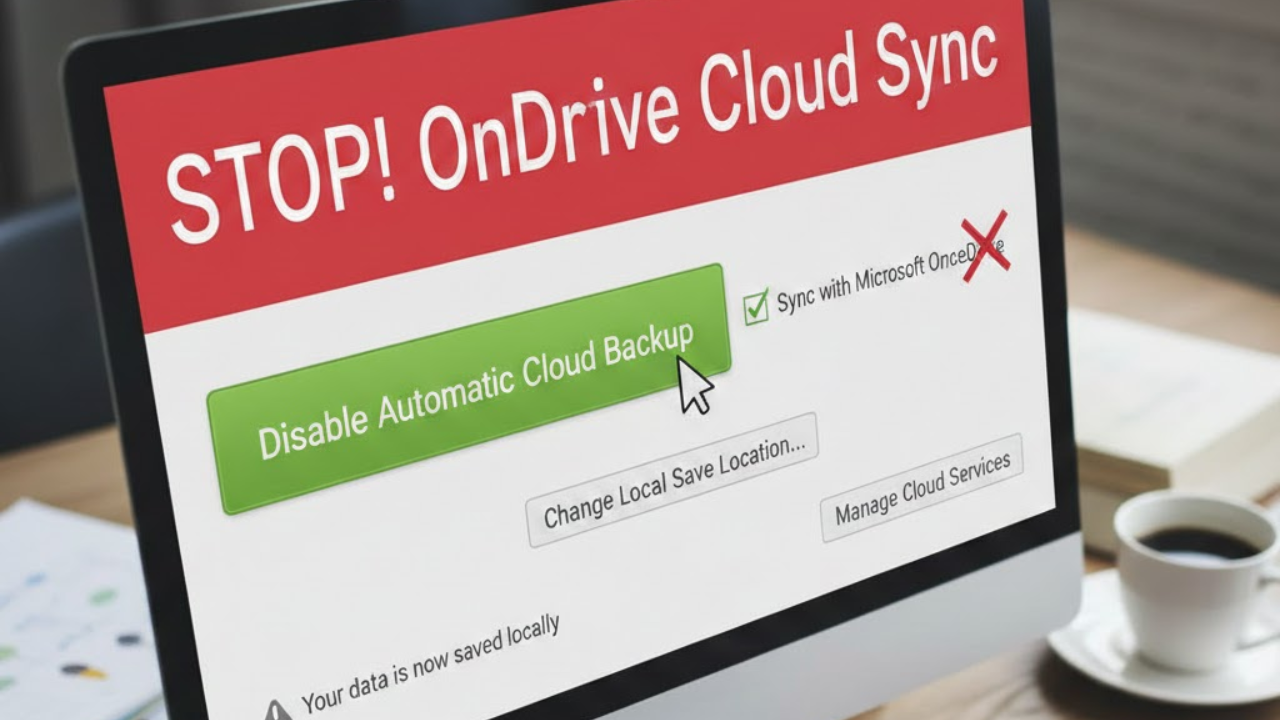 How to Stop Quicken from Saving Everything to OneDrive